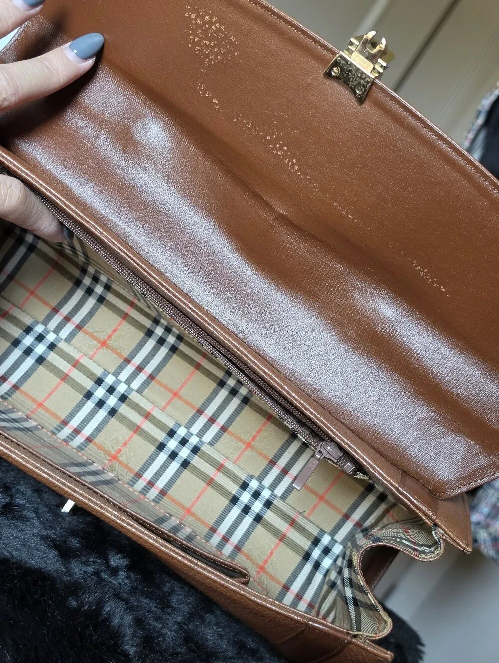 Authentic Burberry Classic Top-Handle Bag